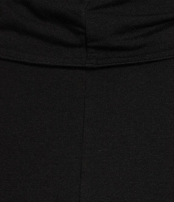Bryn Walker Bamboo French Terry Cowl Neck Long Sleeve Ruched Seam Top Product Image