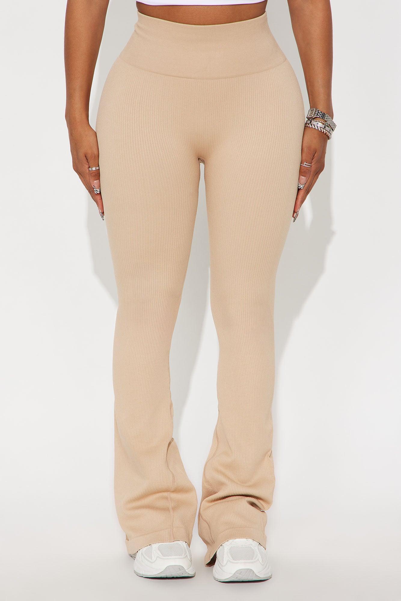 Beach Body Effortless Seamless Active Yoga Pant - Taupe Product Image