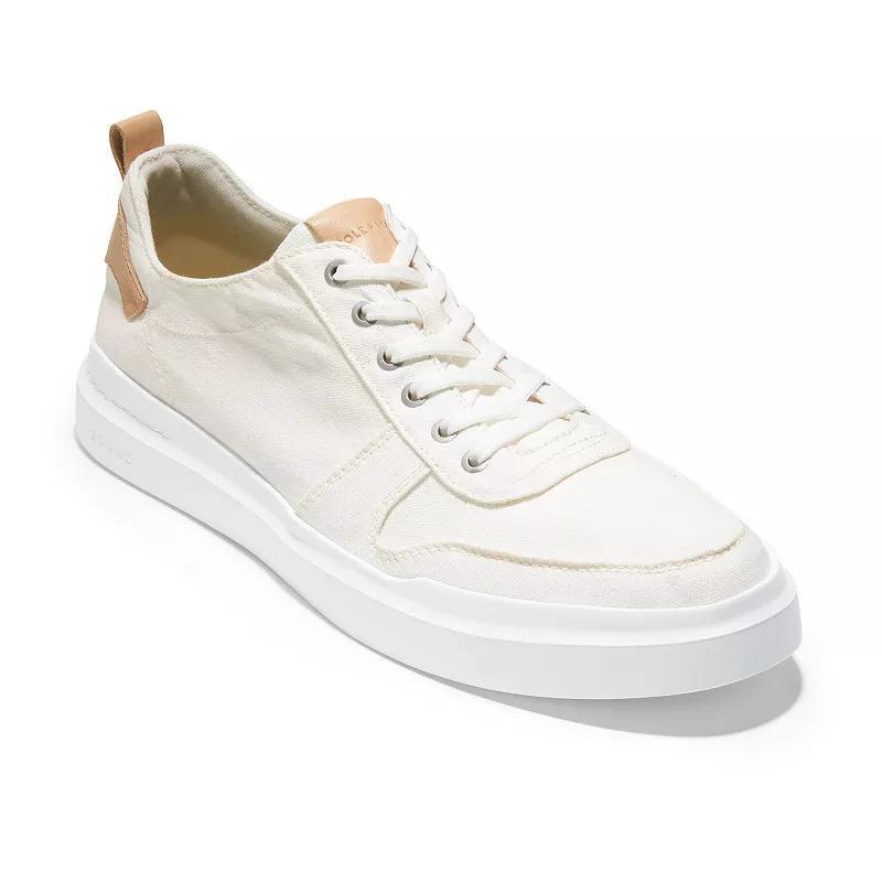 Cole Haan GrandPro Rally Canvas Court Sneaker (Ivory/Natural) Men's Shoes Product Image