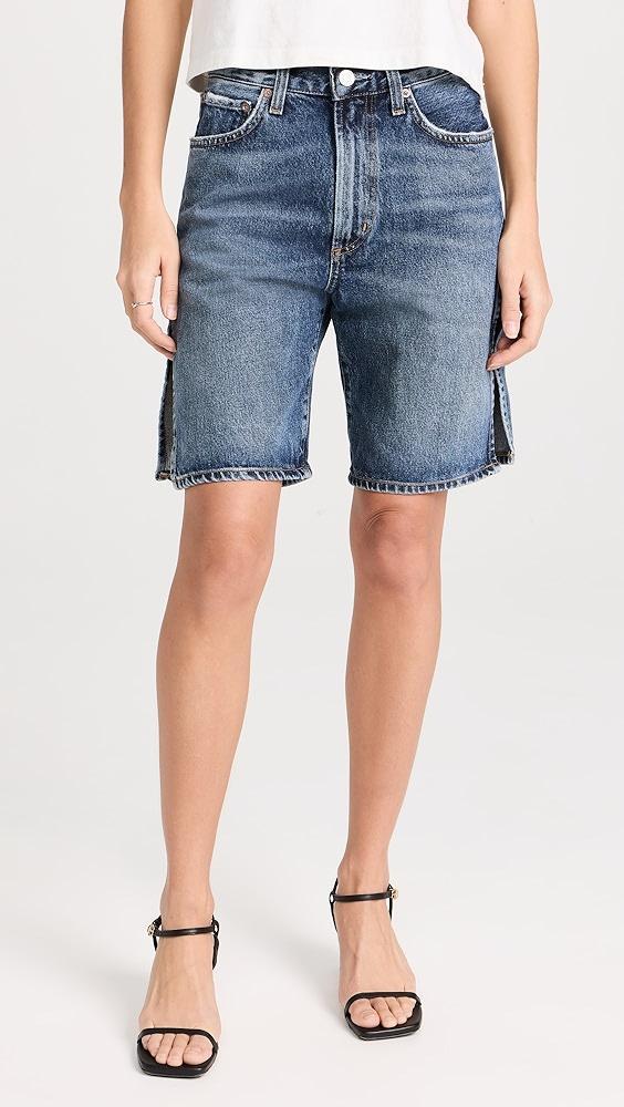 AGOLDE Vida High Rise Relaxed Straight Shorts | Shopbop Product Image