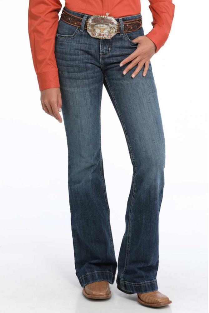 Cinch® Ladies' Lynden Dark Stone Slim Trouser Jeans Product Image