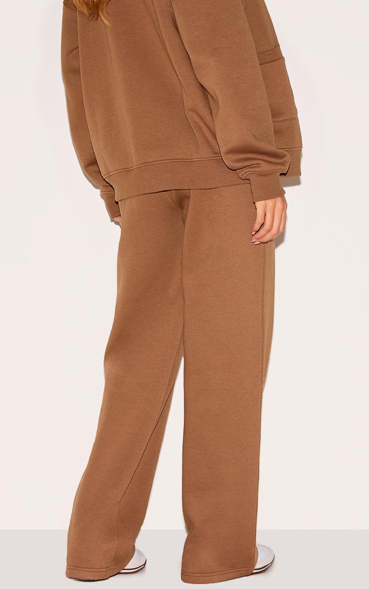 Taupe Wide Leg Drawstring Sweatpants Product Image