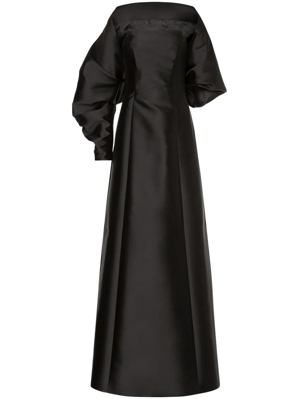 ALBERTA FERRETTI A-line Long Dress In Schwarz Product Image