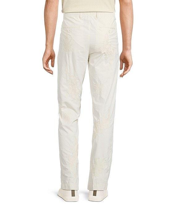 Murano Crocodile World Collection Lucas Fit Pleated Drawstring Embroidered Pants Product Image