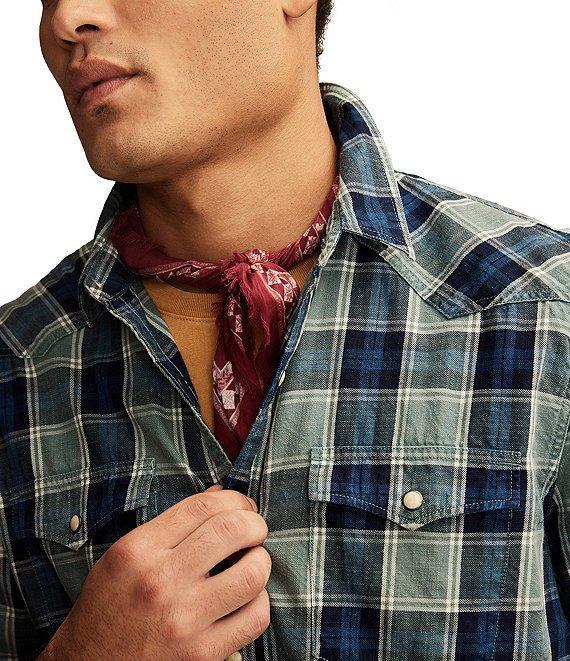 Lucky Brand Indigo Western Long Sleeve Shirt Product Image
