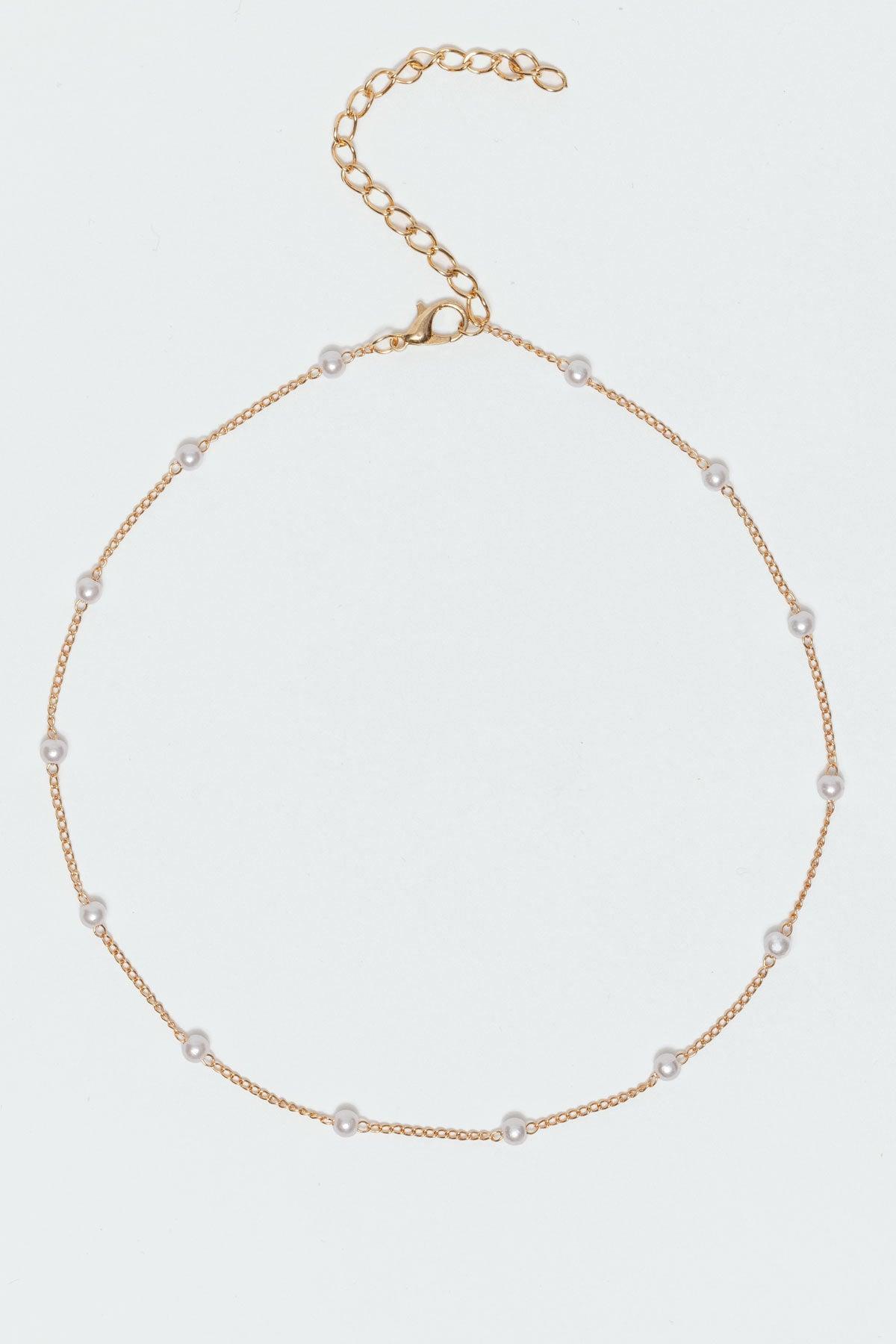 Spaced Out Pearly Necklace Product Image