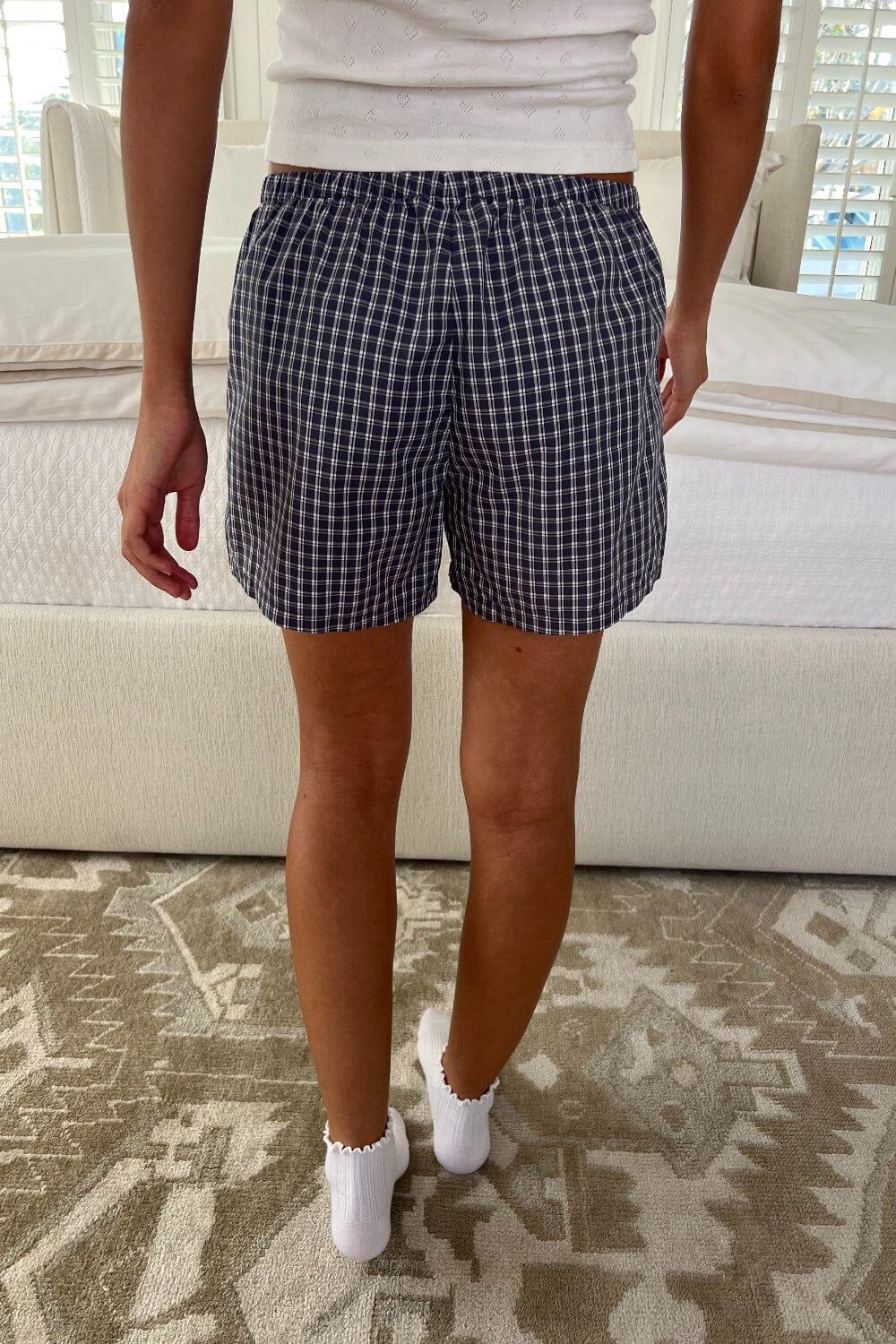 Keira Long Gingham Boxer Shorts Product Image