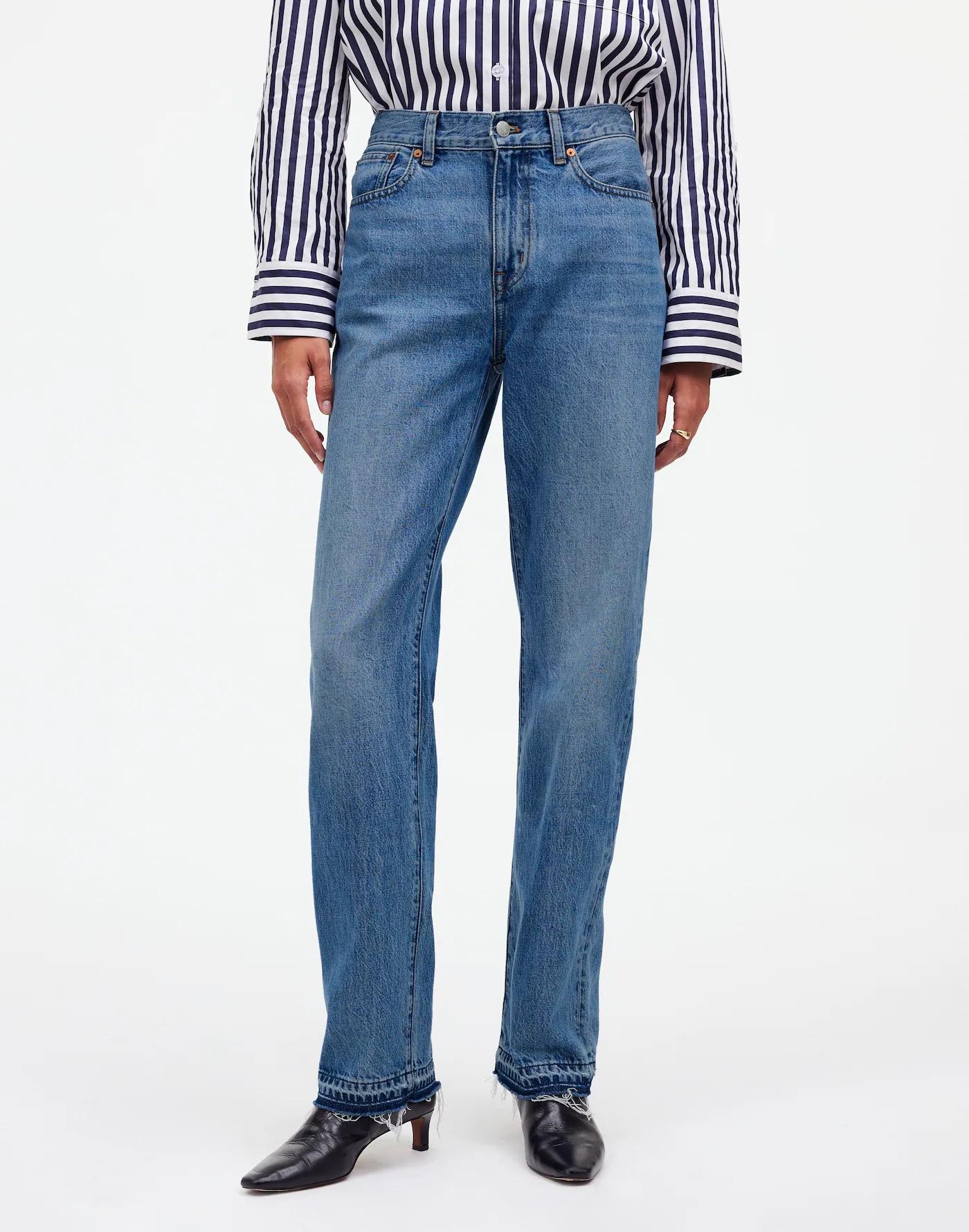 The Tall Rail Straight Jean in Reston Wash: Released-Hem Edition Product Image