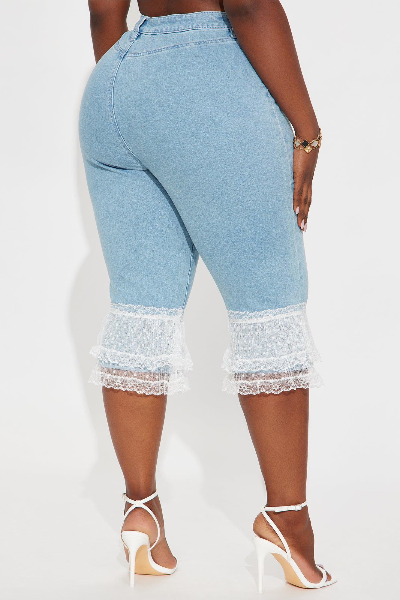 Ciao Bella Skinny Capri Jeans - Light Wash Product Image
