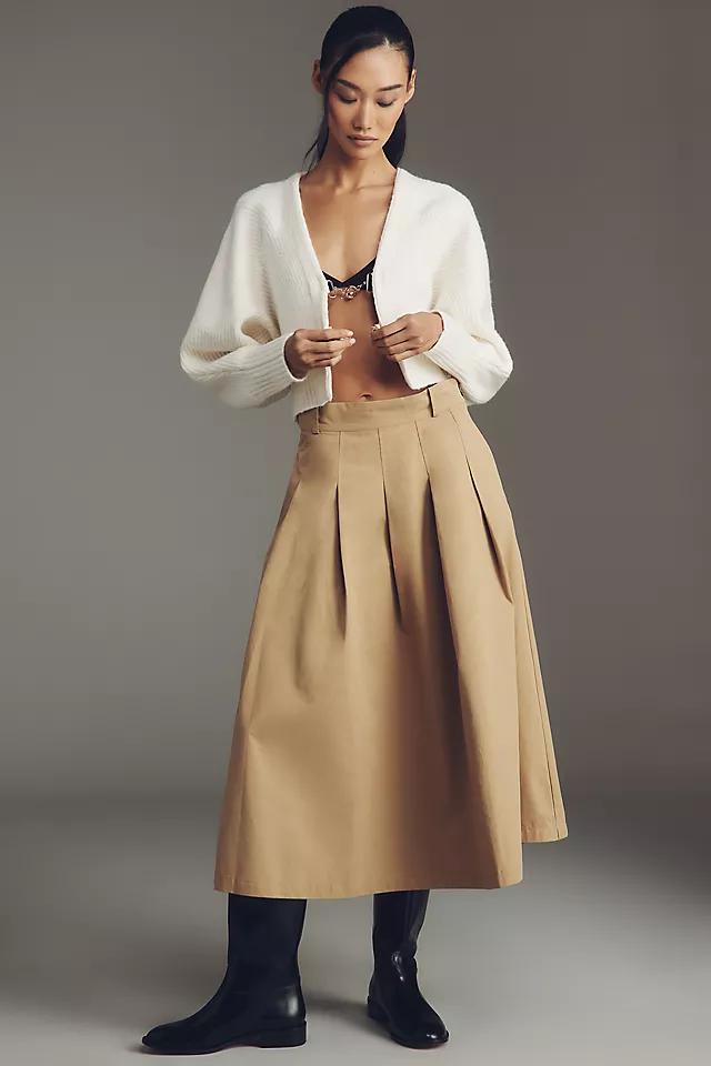 By Anthropologie Rhea Bow-Front Crop Cardigan Sweater Product Image