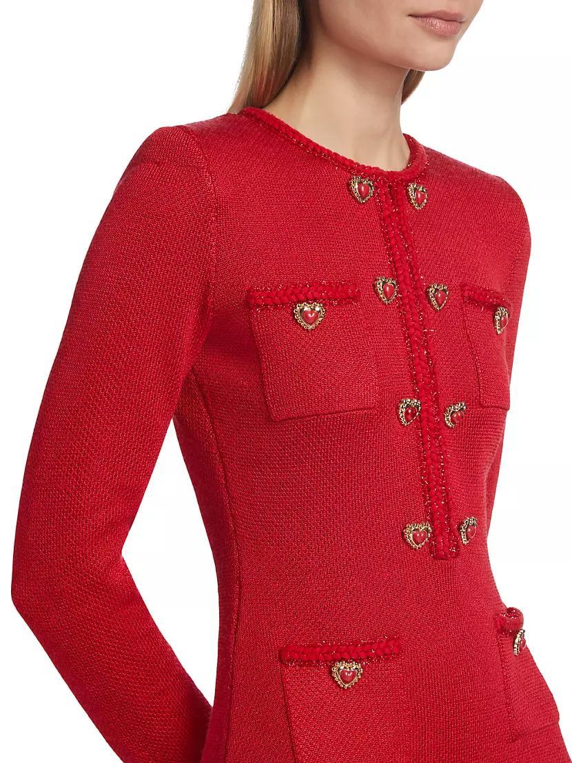 Heart Buttoned Minidress Product Image
