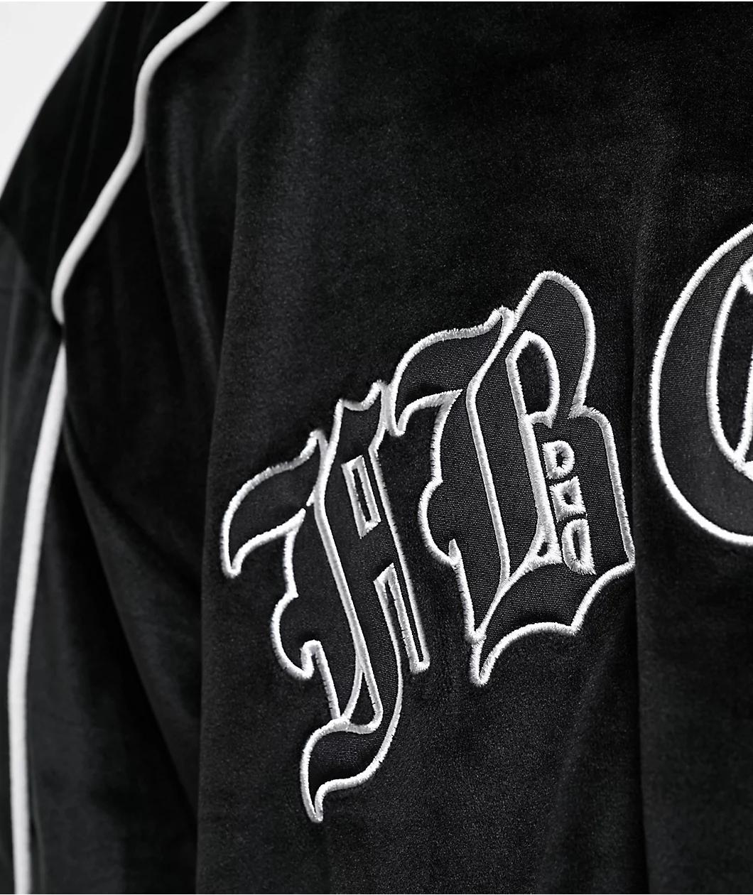 FB County Black Velour Track Jacket Product Image