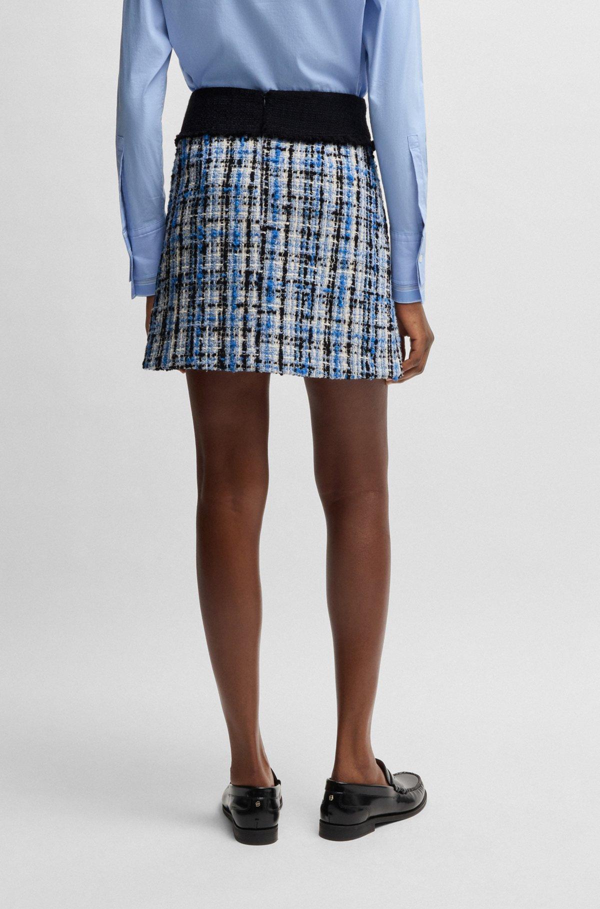 Mini skirt in multicolored tweed Product Image