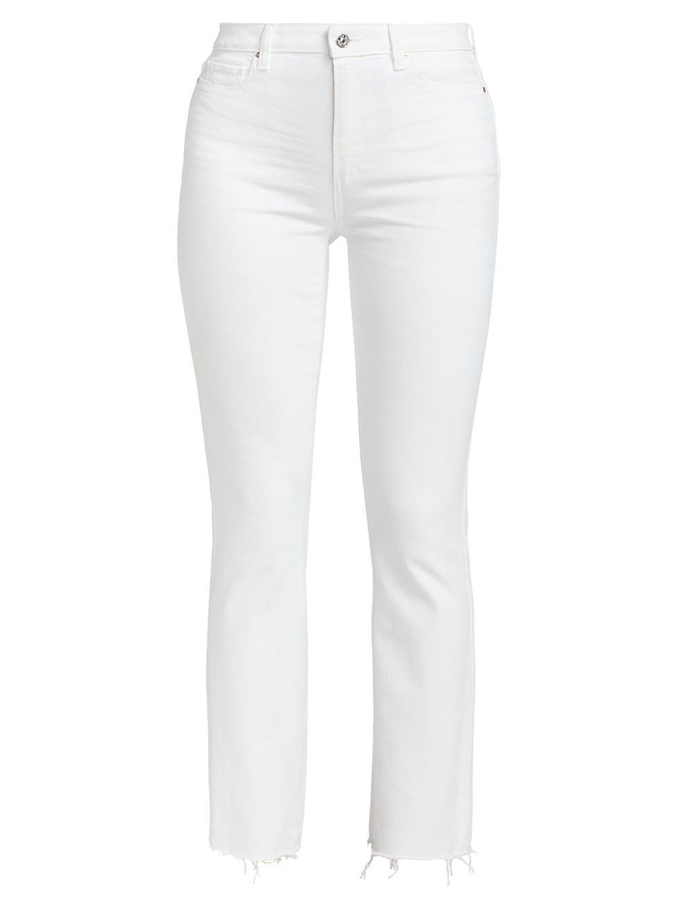 Womens Claudine Flared Ankle-Crop Jeans Product Image