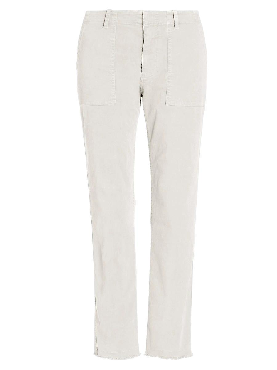 Jenna Cropped Raw-Edge Pants Product Image