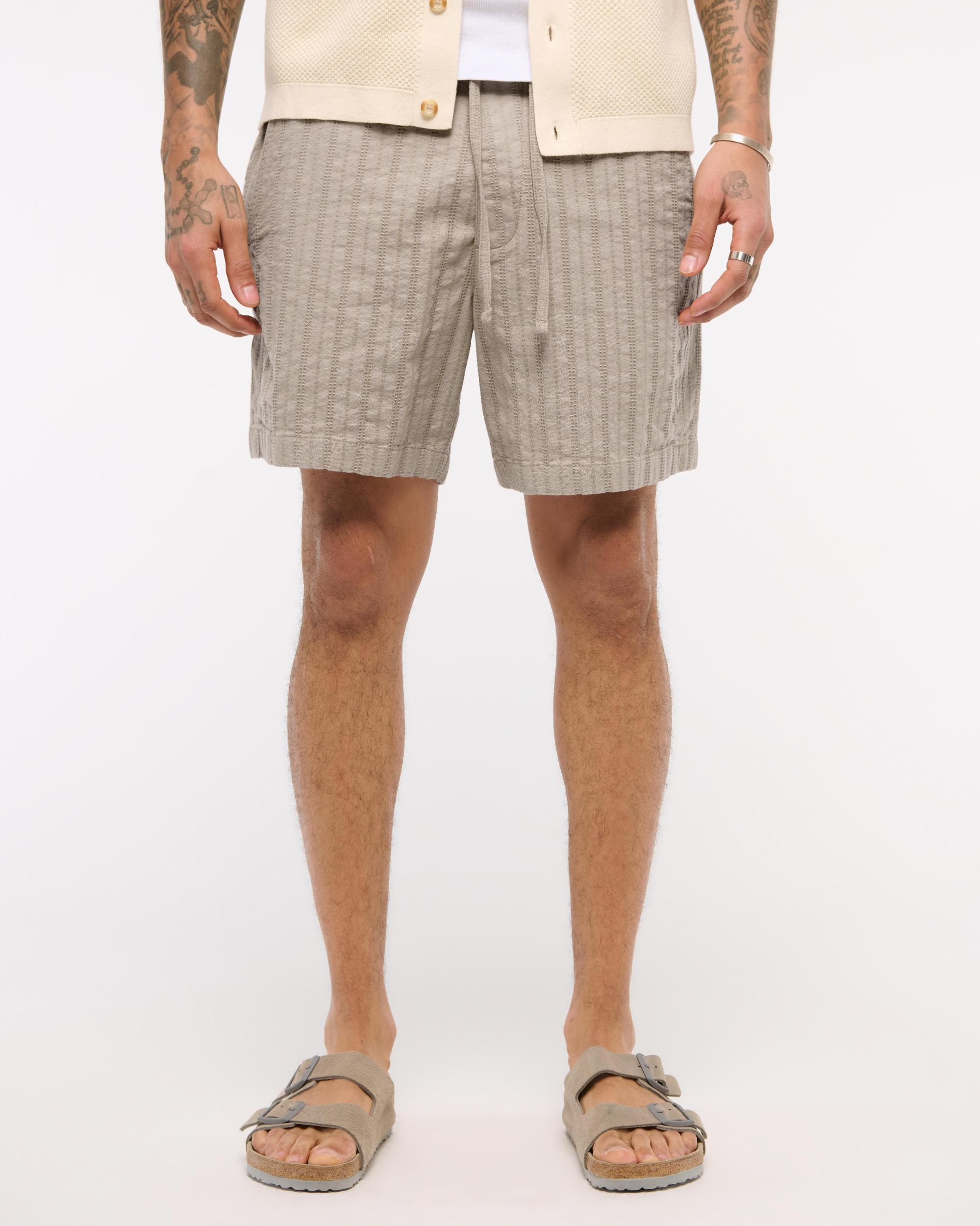 Cotton Texture Pull-On Short Product Image