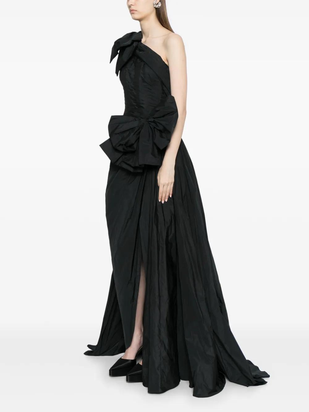 bow-detail silk gown Product Image