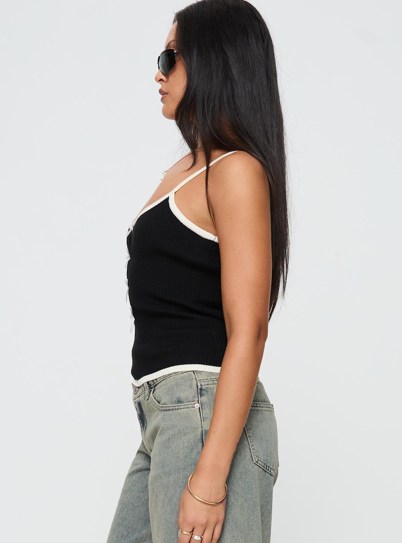 Kiss Me Cami Black Product Image
