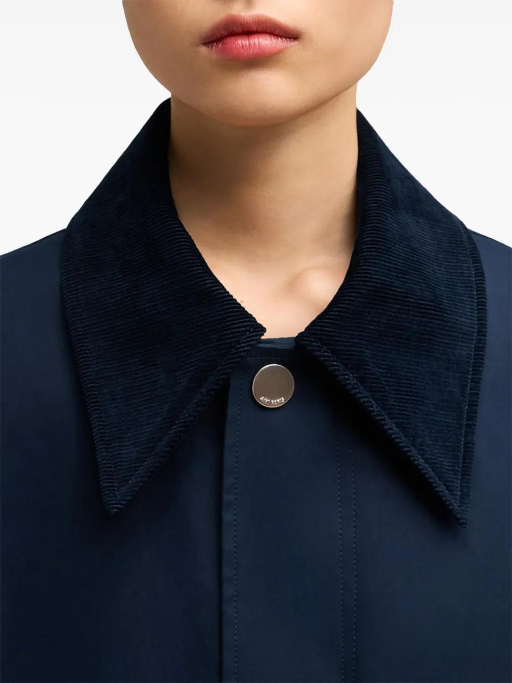 belted cotton trench coat Product Image