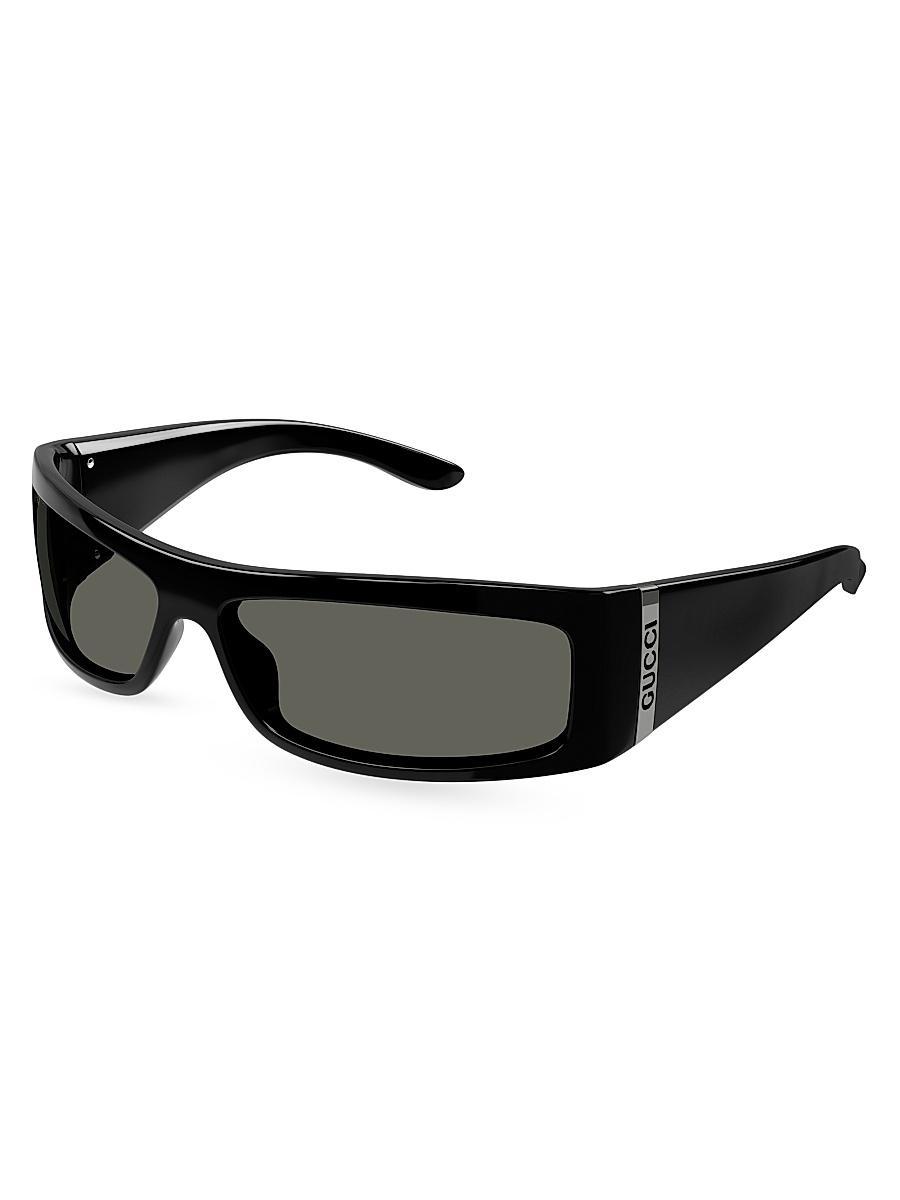 Mens Fashion Show Rectangular Injection Sunglasses Product Image