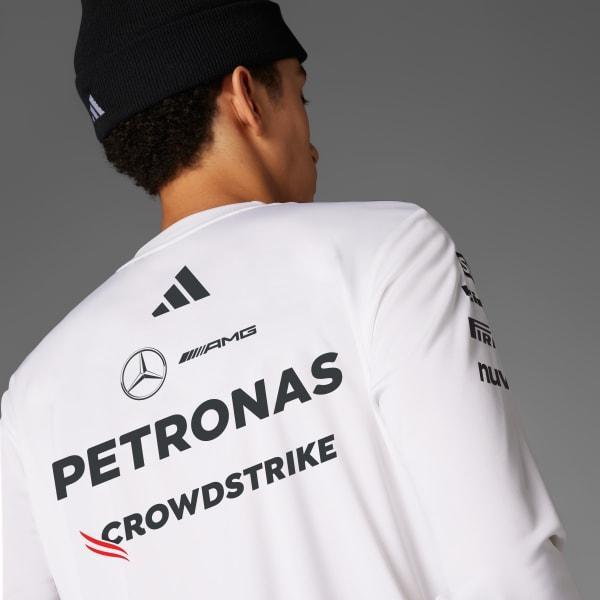 adidas MERCEDES - AMG PETRONAS FORMULA ONE TEAM DRIVER JERSEY White L Mens Product Image