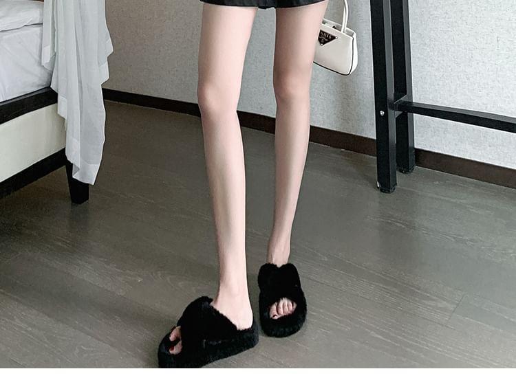 High Waist Faux Leather Shorts Product Image