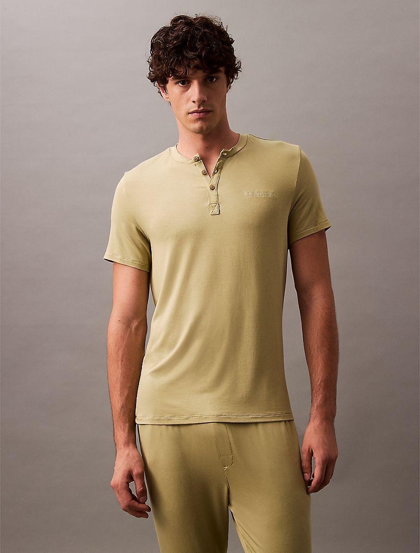 Ultra Soft Modal Henley Sleep T-Shirt Product Image