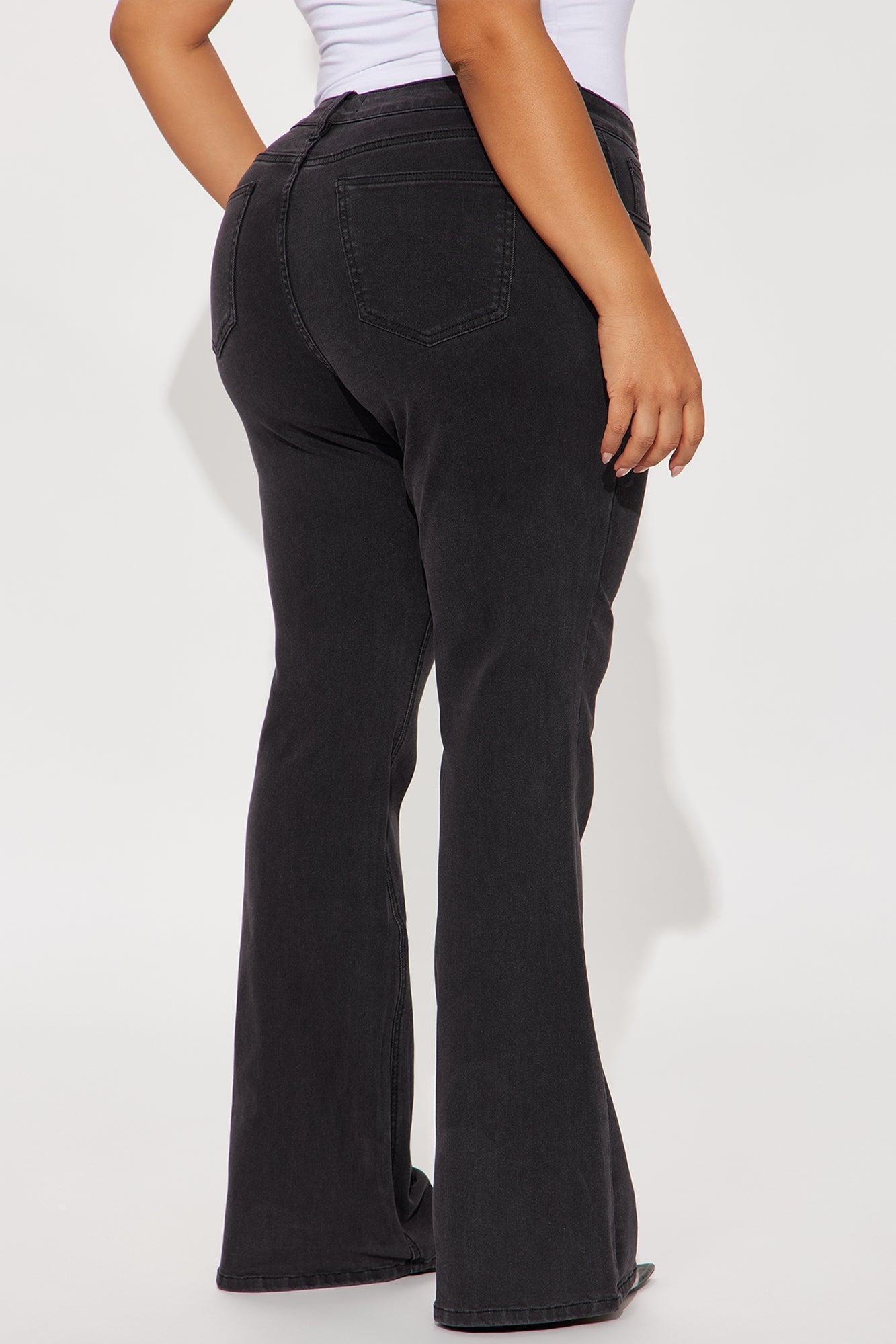 Best Ever Low Rise Flare Jeans - Black Wash Product Image