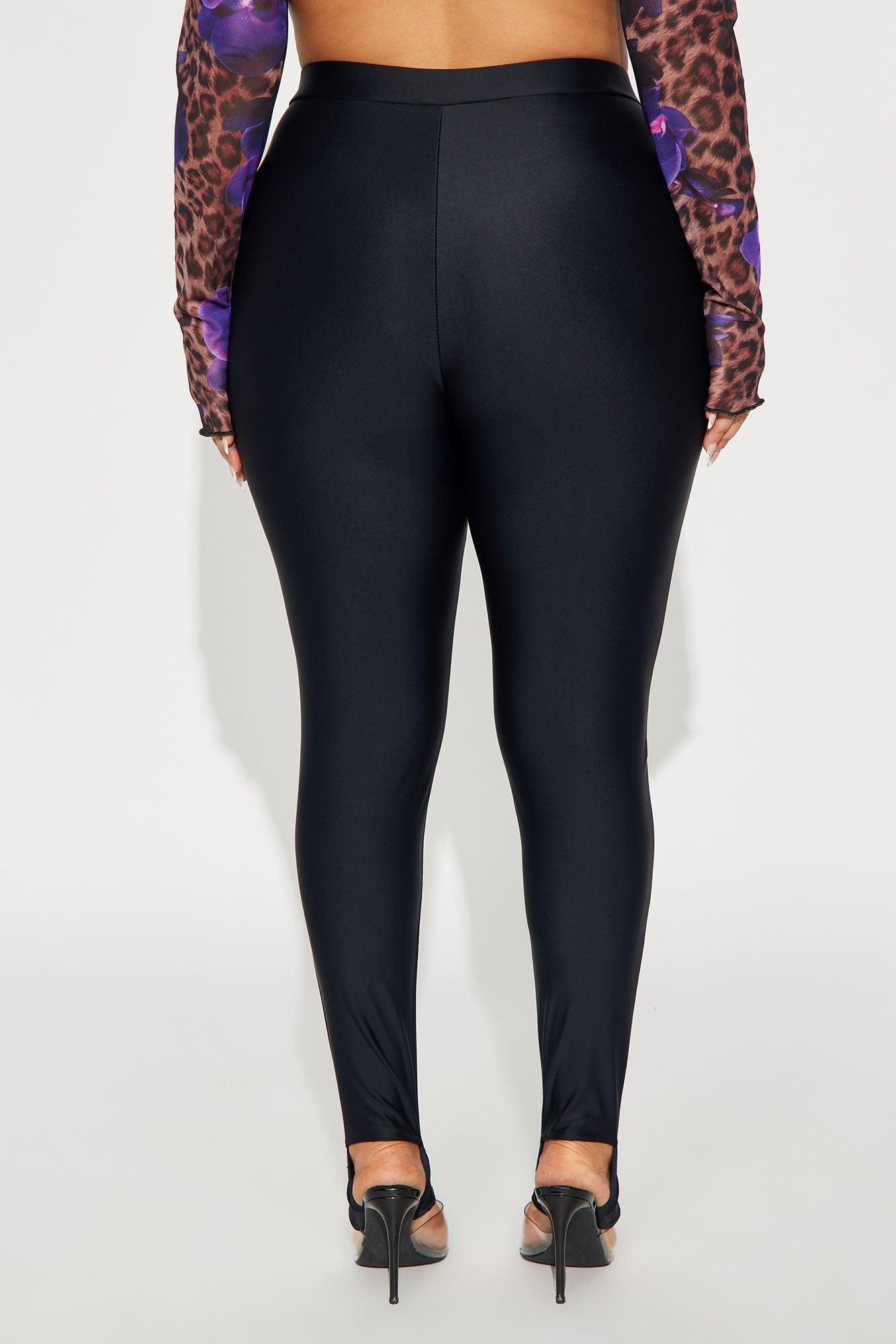 Sleek Statement High Rise Footed Legging - Black Product Image