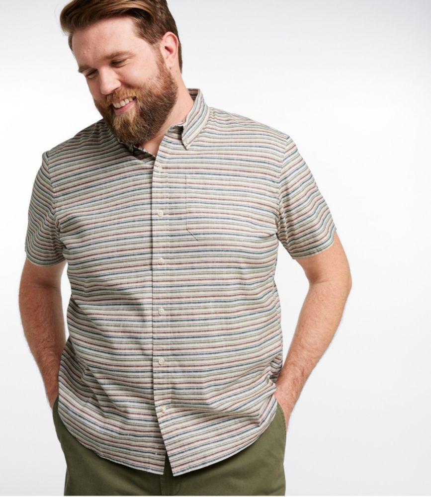 
                            
                                
                                    
                                
                            Men's Stonecoast Hemp Shirt, Short-Sleeve, Slightly Fitted Untucked Fit, Stripe
                         Product Image