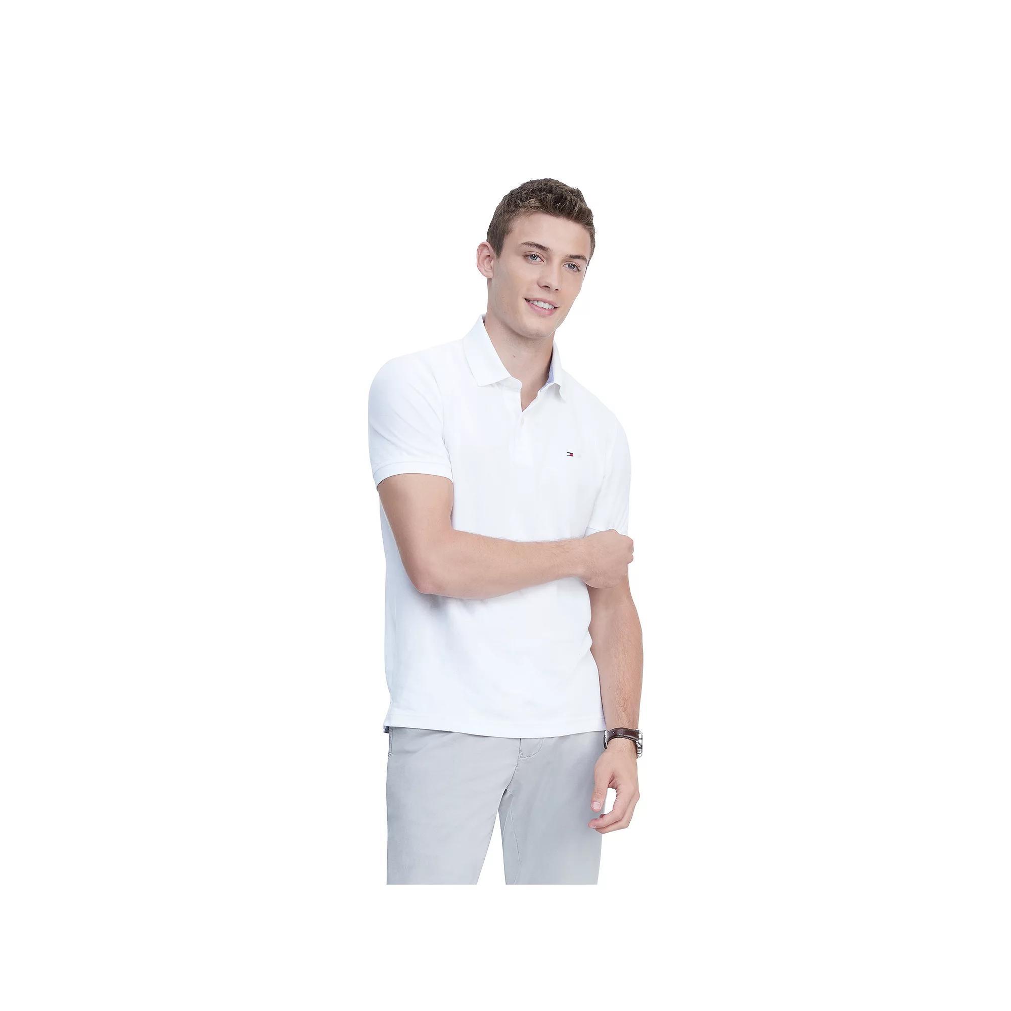 Men's Tommy Hilfiger Justin Polo, Size: Medium, Bright White Product Image