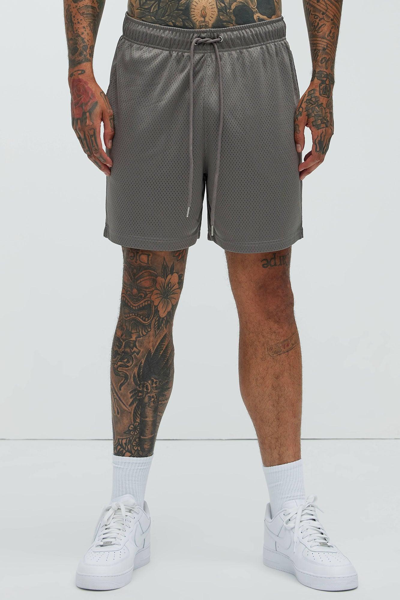Ronnie Mesh Shorts - Grey Product Image