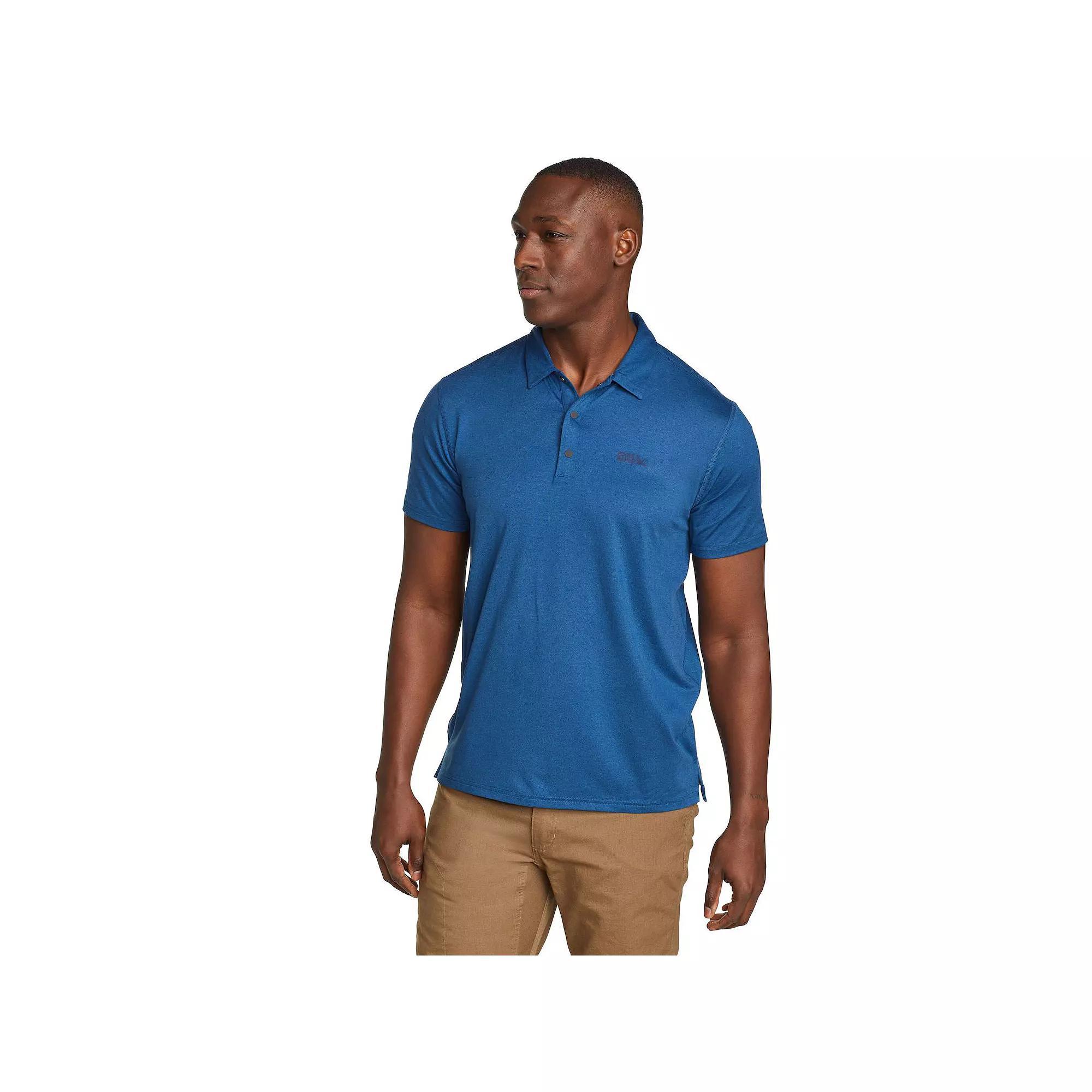 Men's Eddie Bauer Short Sleeve Mountain Trek 2.0 Polo Shirt, Size: XXL, Blue Product Image