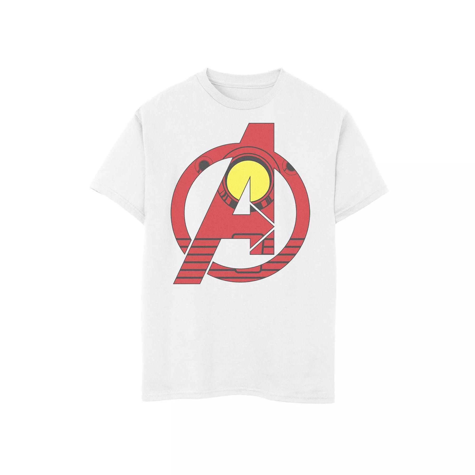 Boys 8-20 Marvel Avengers Iron Man Costume Fill Logo Tee, Boys Product Image