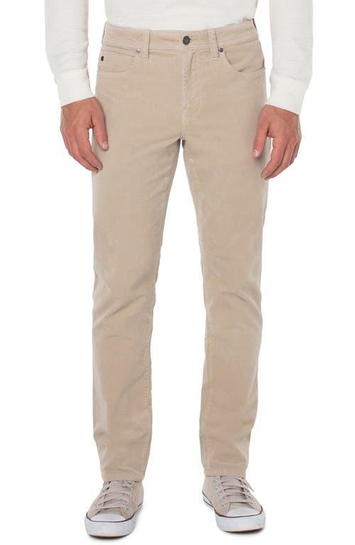 Liverpool Los Angeles Kingston Modern Slim Straight Corduroy Jeans in Oat Product Image