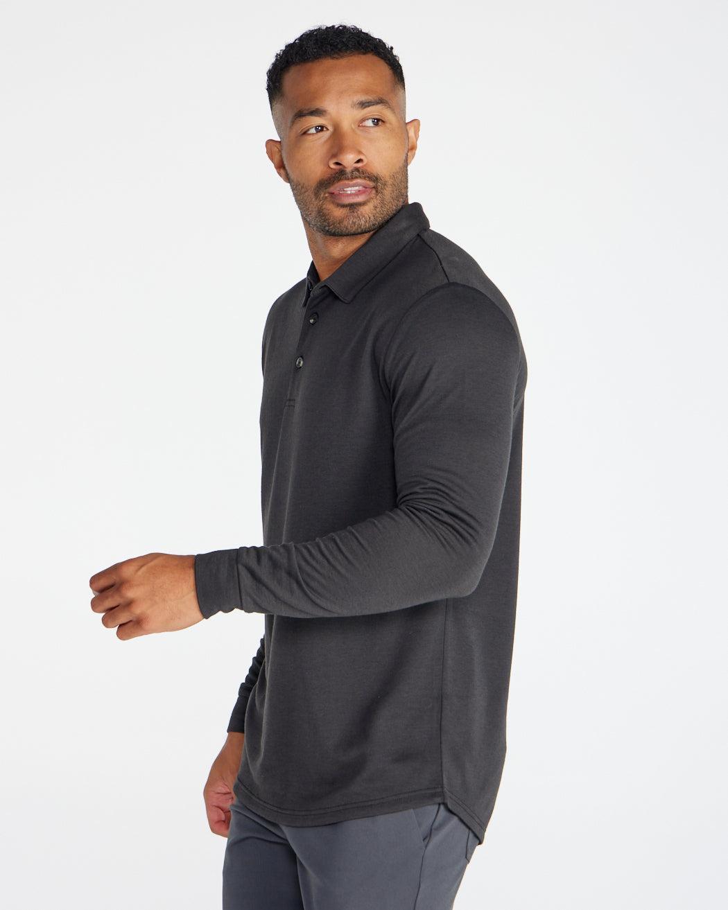 Comfort Wool Long Sleeve Polo Product Image