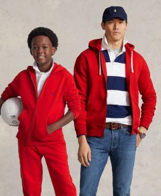 Polo Ralph Lauren Men's Zip Front Fleece Hoodie in Cruise Navy at Nordstrom, Size X-Large Product Image