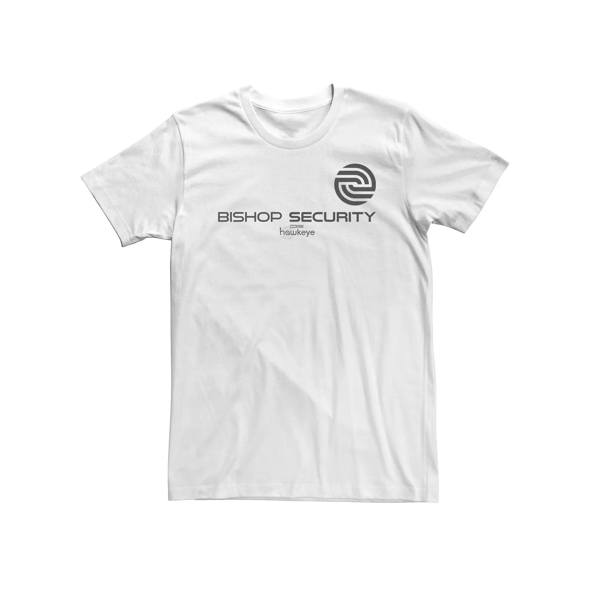 Big & Tall Marvel Hawkeye Bishop Security Logo Tee, Men's, Size: 4XLT, White Product Image