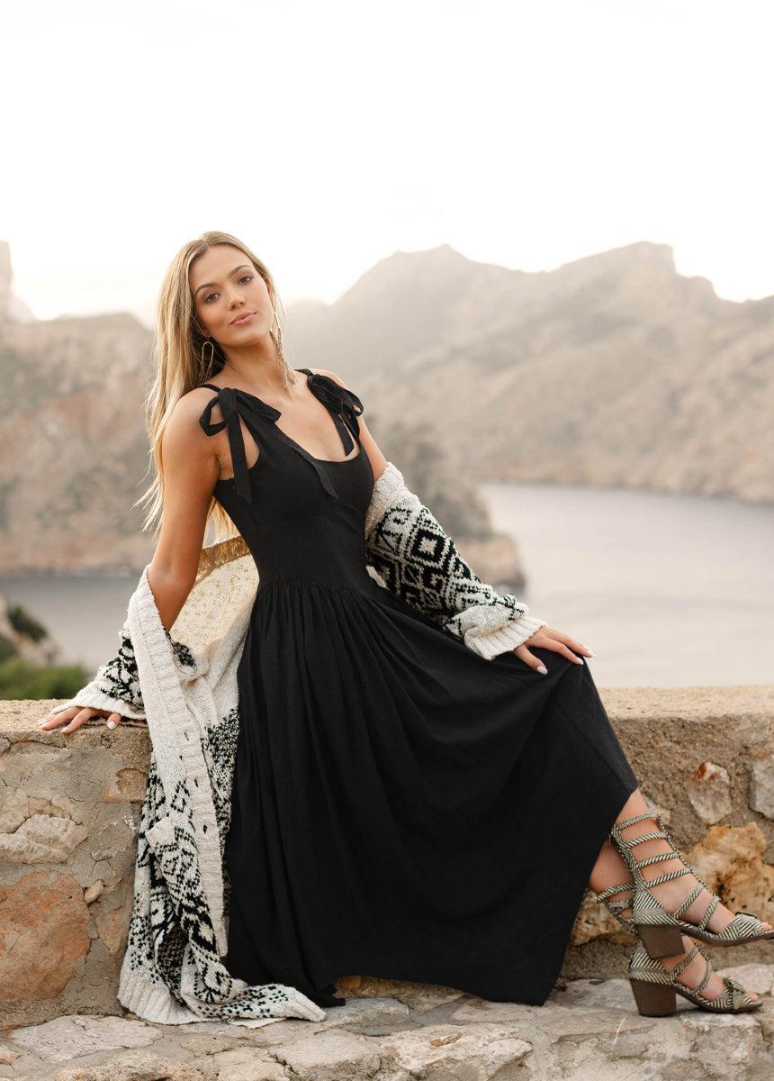 Mayreli Dress in Black Female Product Image