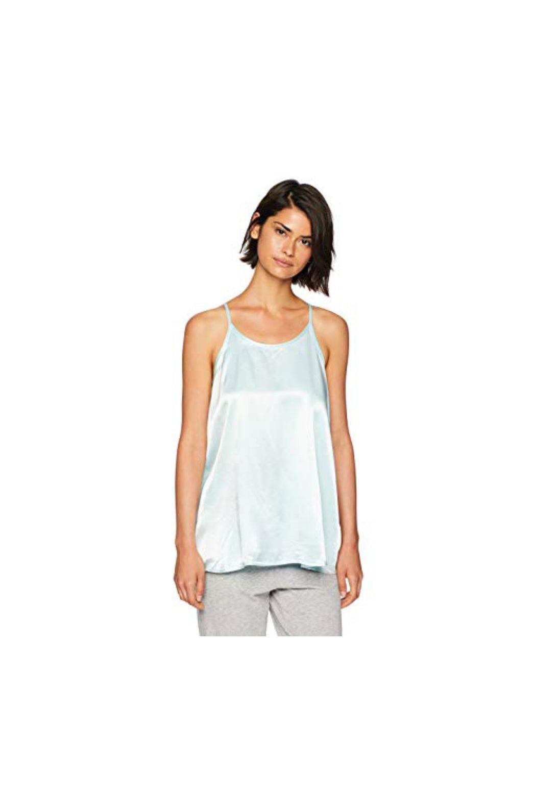 Satin Cami With Gathered Front and Back Strap Product Image