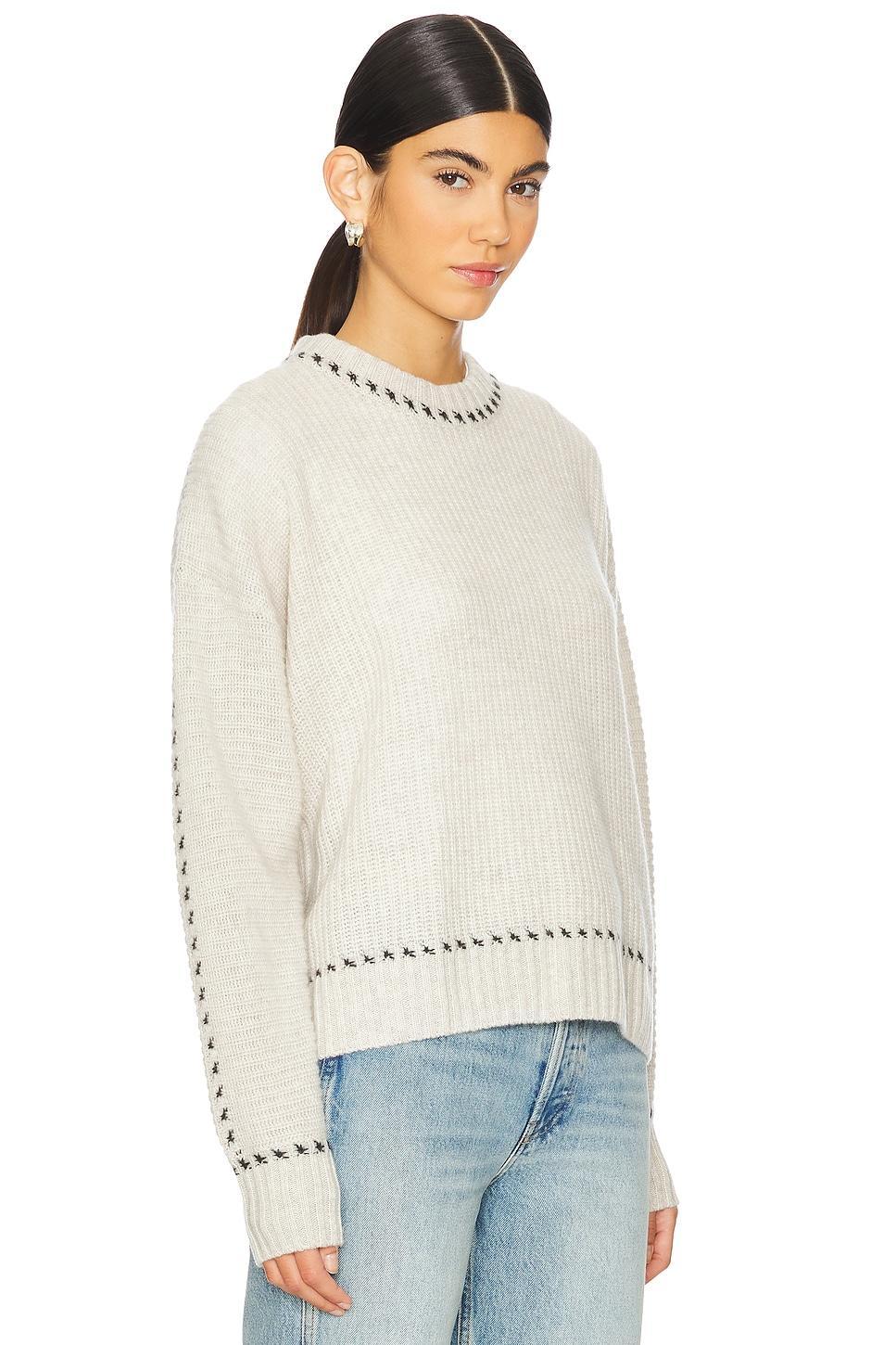 Shaker Crew With Contrast Stitch Detail Autumn Cashmere Product Image