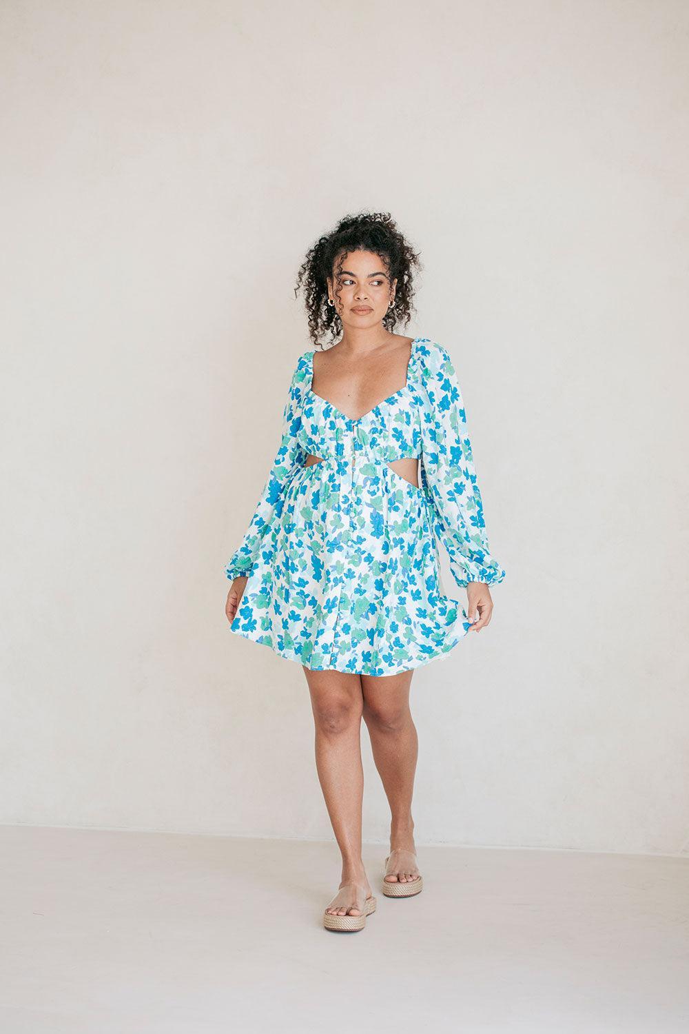Backless Florian Dress - Brushed Floral Product Image