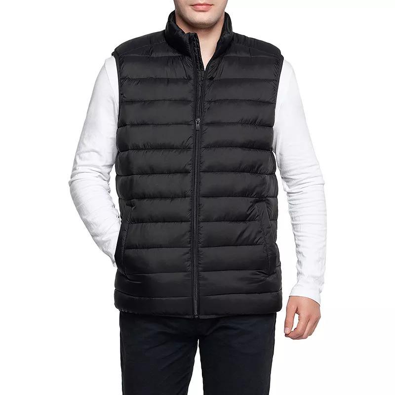 Men's Rokka&Rolla Lightweight Puffer Vest, Size: Large, Gray Product Image