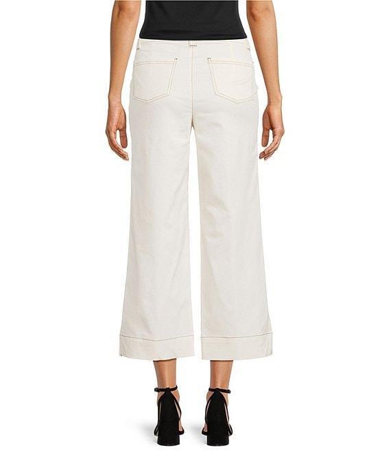 KARL LAGERFELD PARIS Contrast Trim Wide Leg Coordinating Pants Product Image