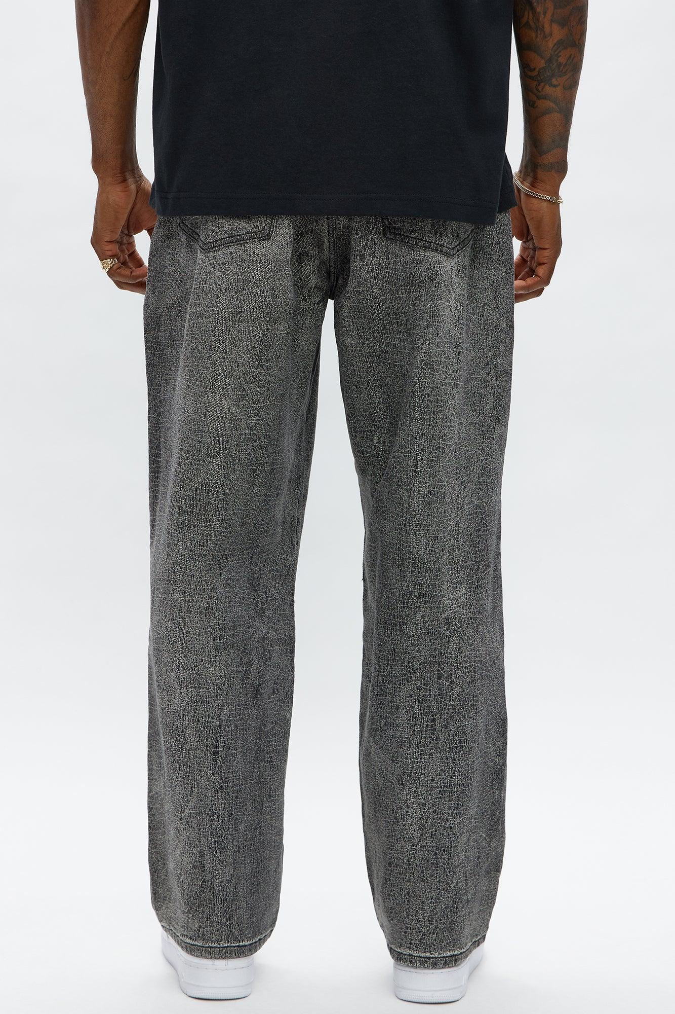 Crack The Code Baggy Jeans - Grey Product Image