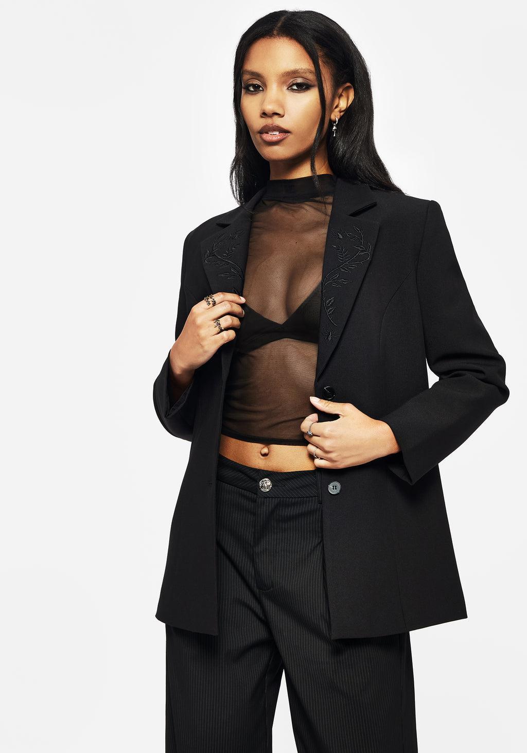 Zelda Pinstripe Tailored Balloon Trousers Product Image