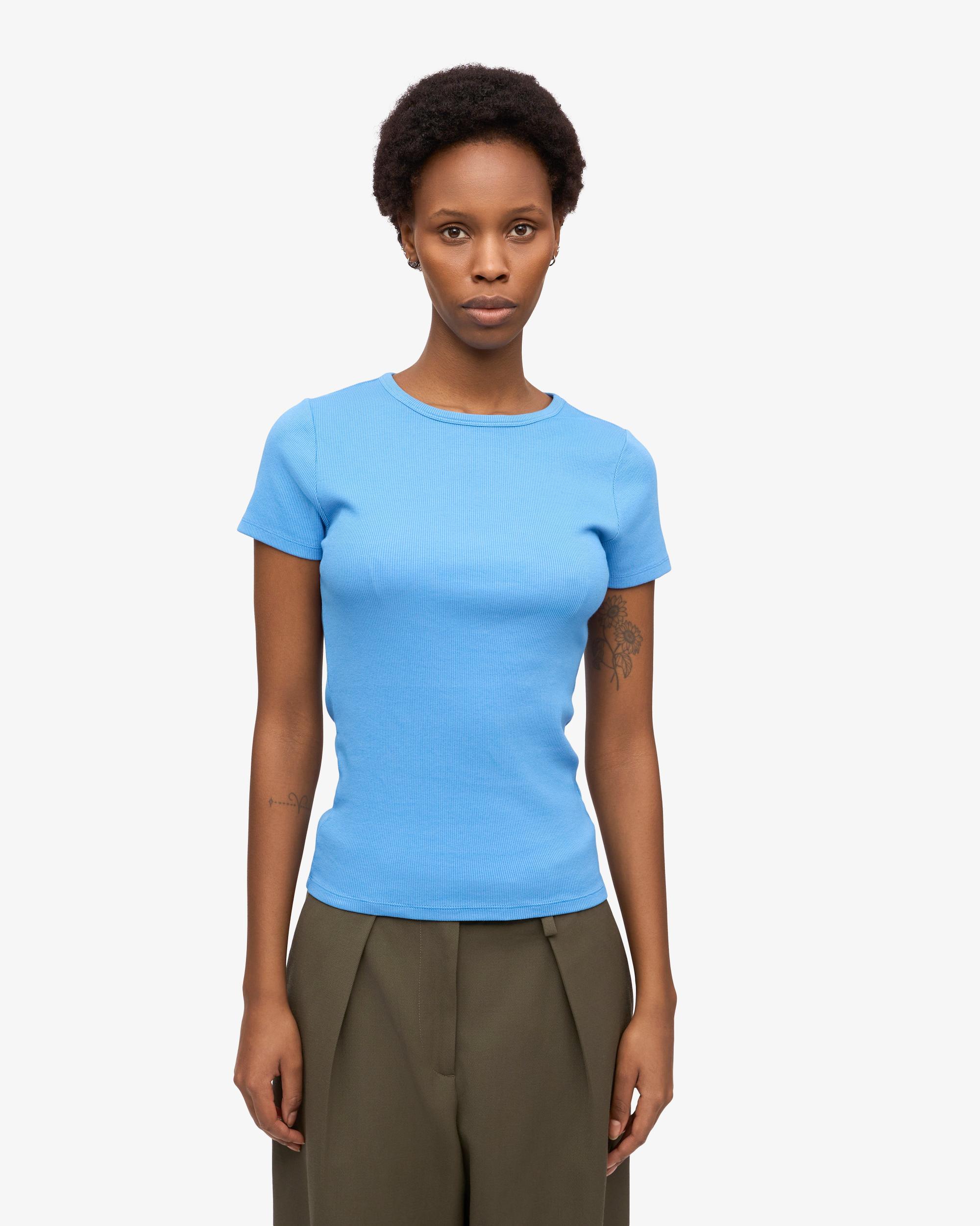 Organic Rib T-Shirt - Deep Black Product Image