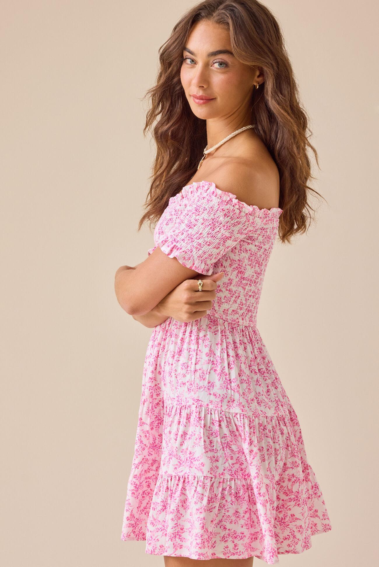 Clarita Floral Mini Dress Product Image