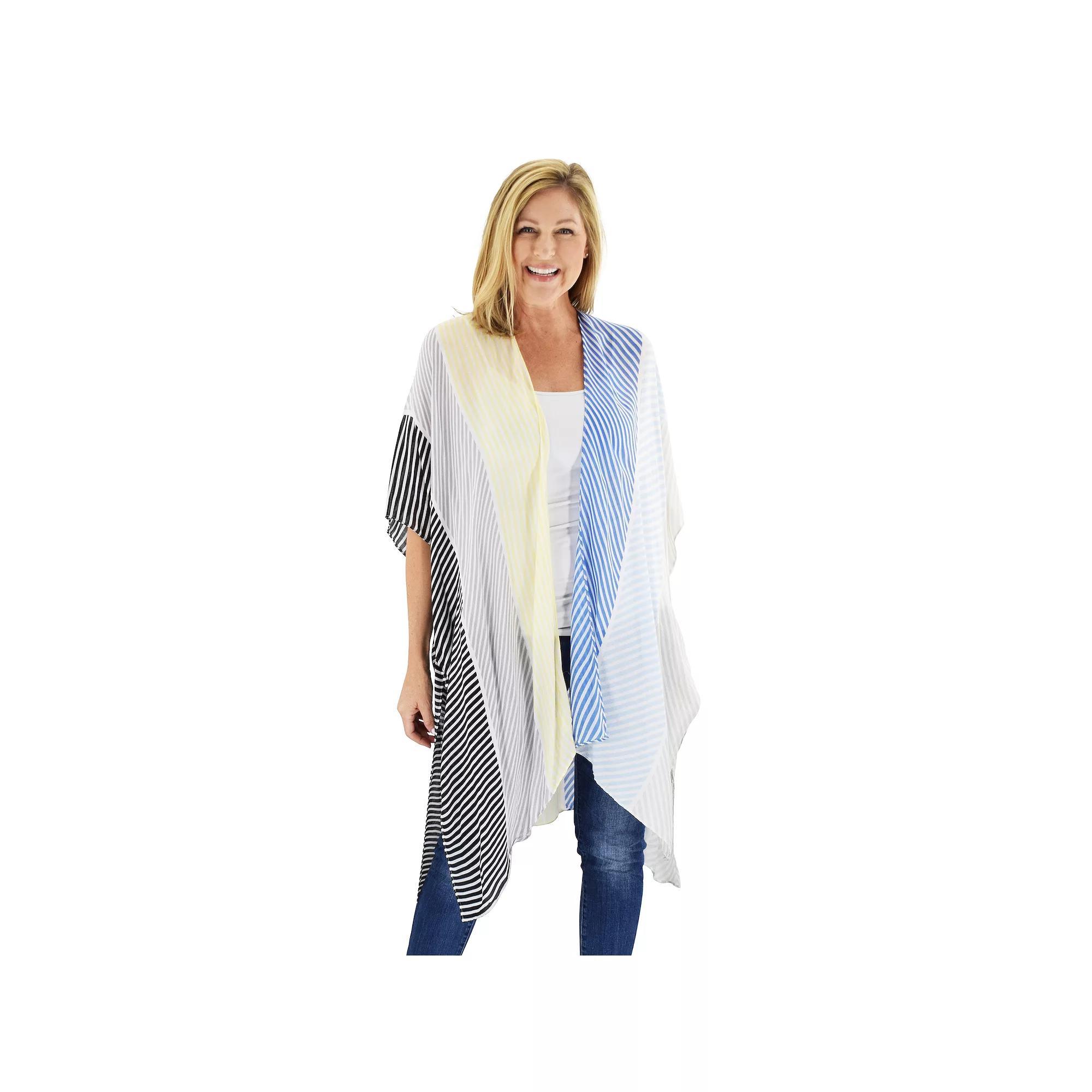Women's Le Moda Harborside Kimono, Multi Product Image