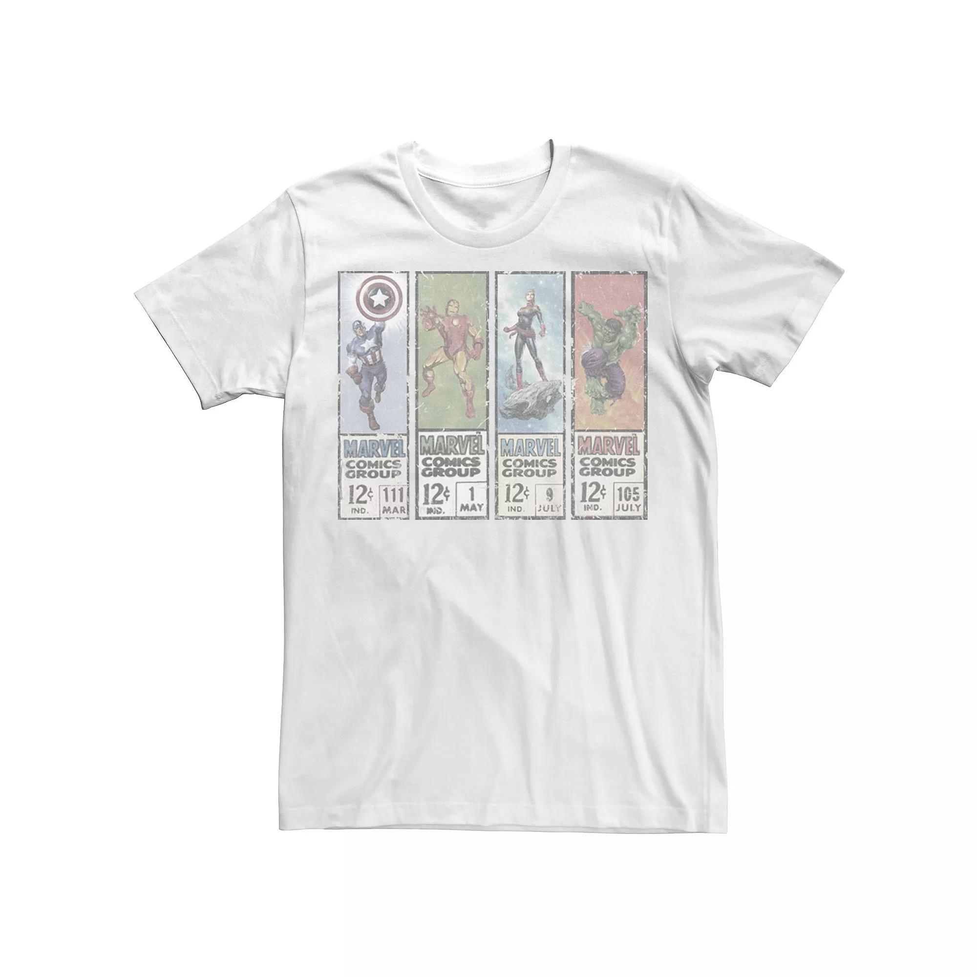 Men's Marvel Comics Original PaneTee, Size: Large, White Product Image